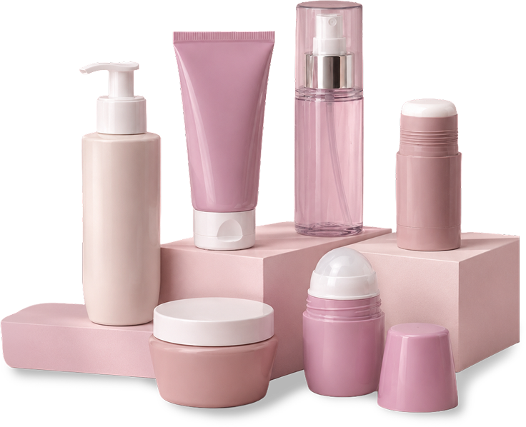 Packaging cosmetico rosa