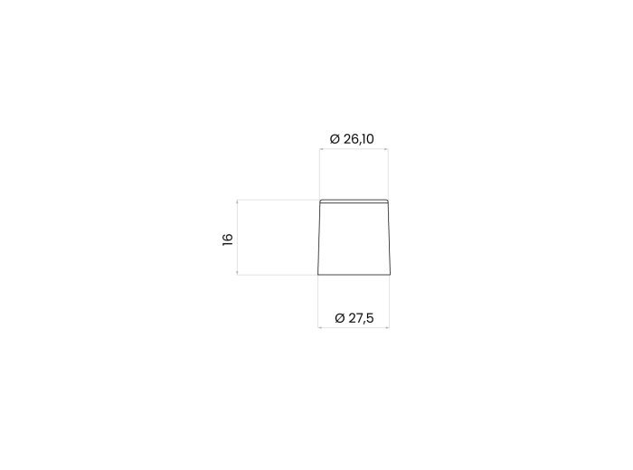 Elena black screw capsule with gasket 24/410