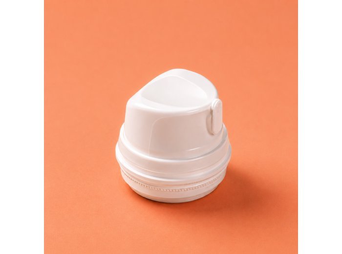 Airless dispenser Magic Star white with transparent overcap