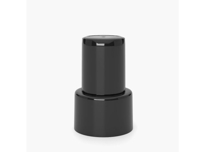 Spray pump 24/410 black with black overcap
