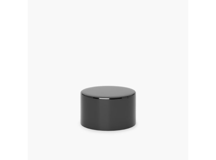 Smooth screw capsule with gasket 24/410 black