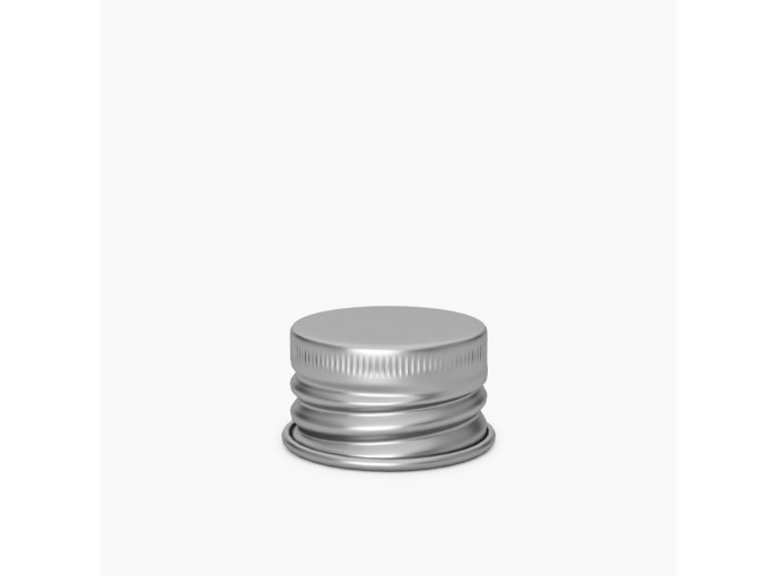 Silver aluminum cap 24/410