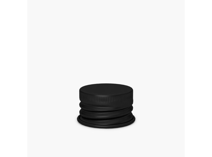 Black aluminum cap 24/410