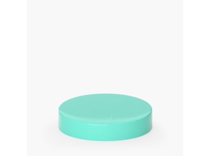 Lid 83/400 in aquamarine PP with gasket