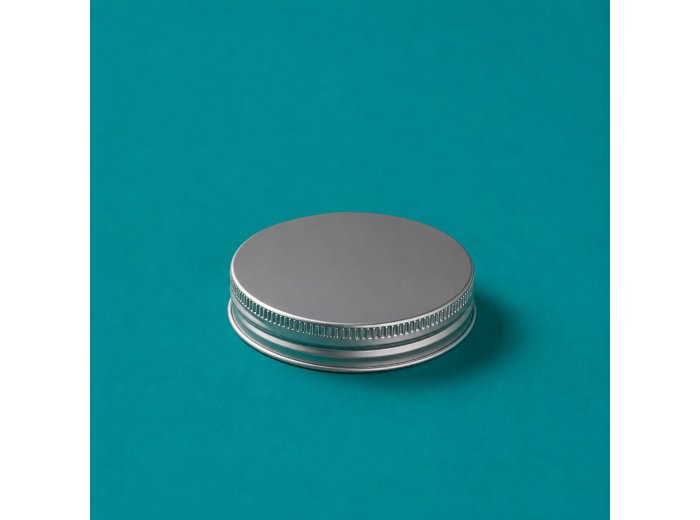 Lid 66/400 silver aluminium with gasket for jars