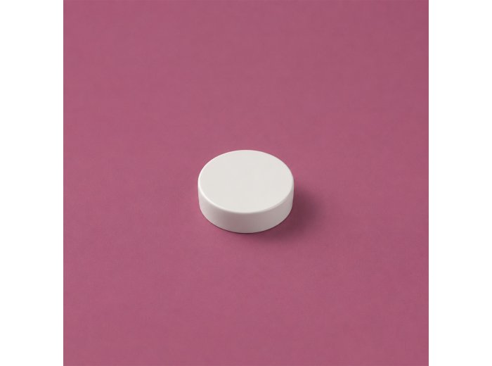 White matte lid for Flat 50 ml jar