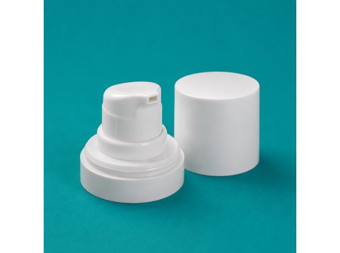 Dispenser airless bianco PCR per Micro Round 15-30-50ml