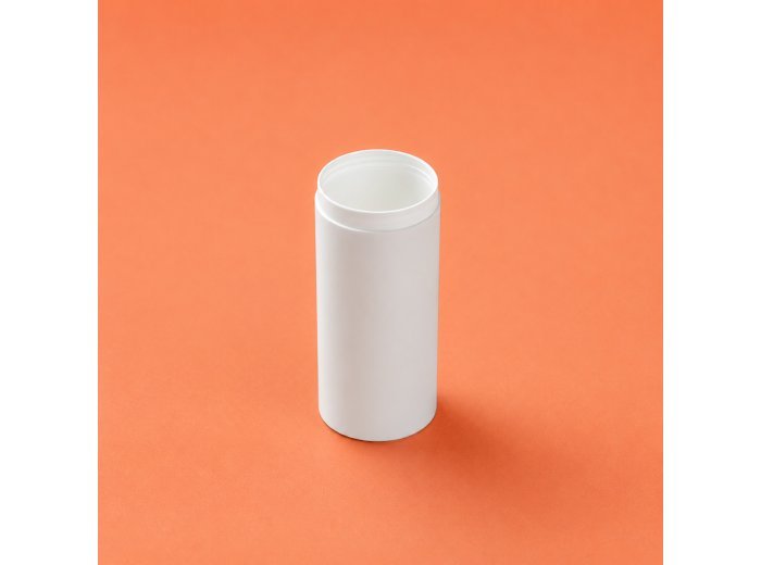 Bottle airless Mezzo Round white 50 ml in recycled PP