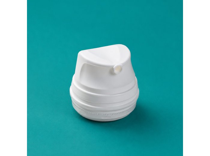 Airless dispenser Magic Star white with transparent overcap