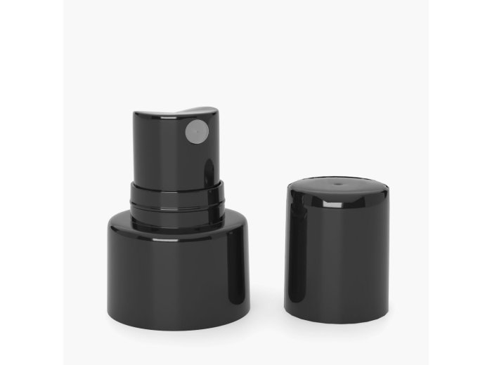 Spray pump 24/410 black with black overcap