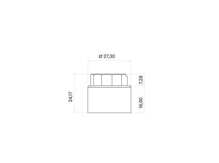 White lever capsule 24/410