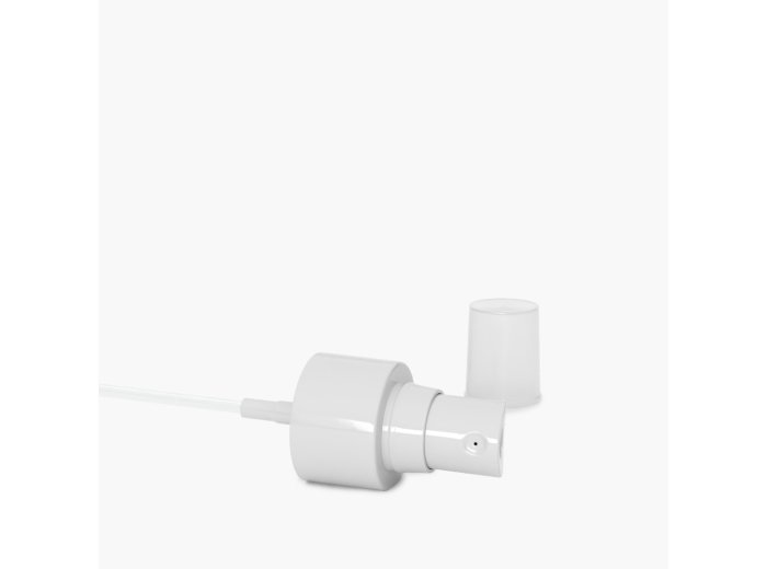 Spray pump 24/410 white with transparent overcap