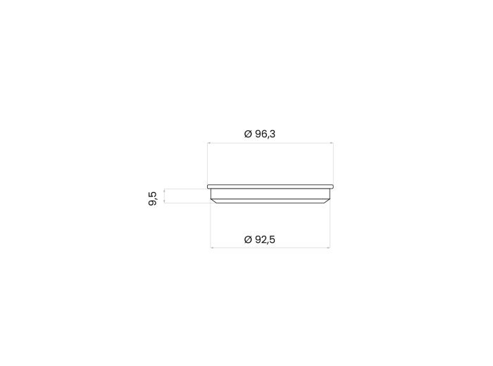 Natural undercap for neck 100/400 jars