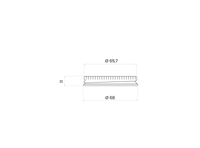 Lid 66/400 silver aluminium with gasket for jars