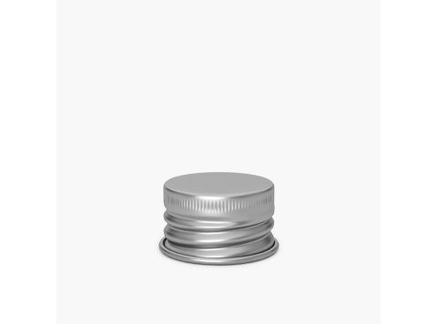 Silver aluminum cap 24/410