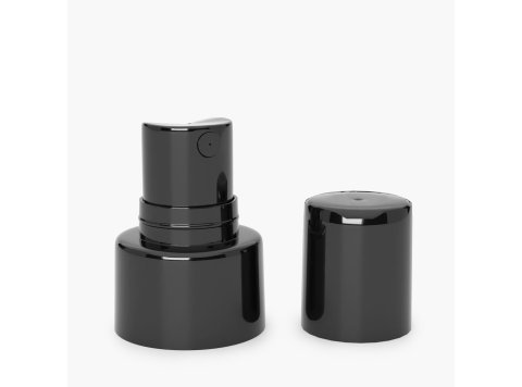 Spray pump 24/410 black with black cap