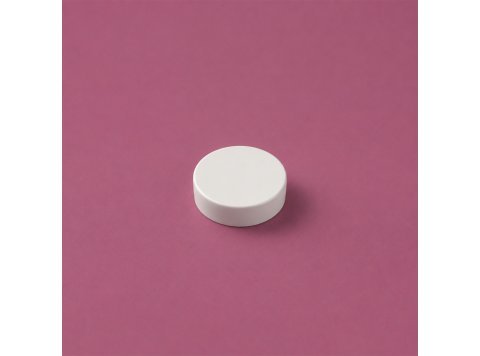 White matte lid for Flat 50 ml jar