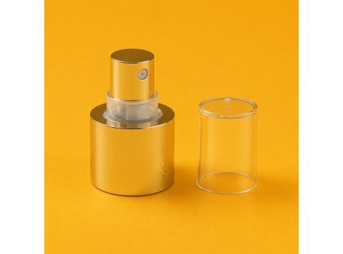 Spray pump 24/410 gold with natural overcap