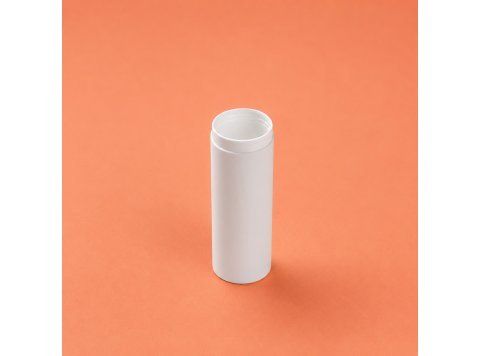 Bottle airless Mezzo Round matte white 30 ml in recycled PP