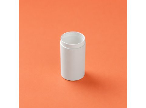 Bottle airless Mezzo Round white 30 ml in recycled PP