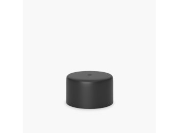 Black Millerighe screw cap with gasket 24/410