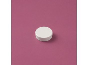 White matte lid for Flat 50 ml jar