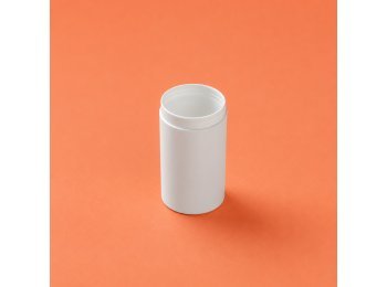 Bottle airless Mezzo Round white 30 ml in recycled PP