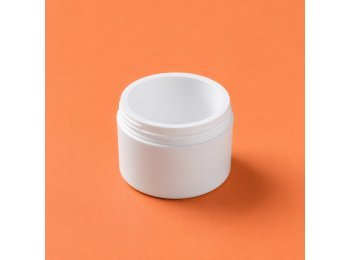 Domed jar 200 ml shiny white