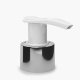 Dispenser 28/410 white and silver
