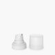 Dispenser airless Micro Round white with natural matt cap