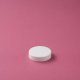 Silver-striped white lid for Flat 50 ml jar