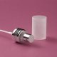 Spray pump 24/410 silver with matt overcap and clip