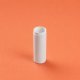 Bottle airless Mezzo Round shiny white 30 ml in recycled PP